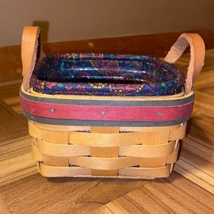 Vintage Longaberger Father’s Day Collect 1999 Tee Basket w/Liner & Protector